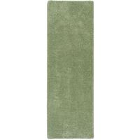 LUXUS HOCHFLOR LANGFLOR LÄUFER TEPPICH MILANO - Mintgrün, Textil (100/100cm) - Snapstyle