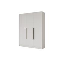 KLEIDERSCHRANK - PORTO - 150 - Weiß - Schwarz/Weiß, Holzwerkstoff (150/200/51cm) - ALTDECOR