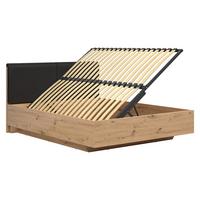 BOXBETT 160/200 Mao Holz in Eichenoptik - Braun, Holzwerkstoff (160/200cm) - Petits-meubles