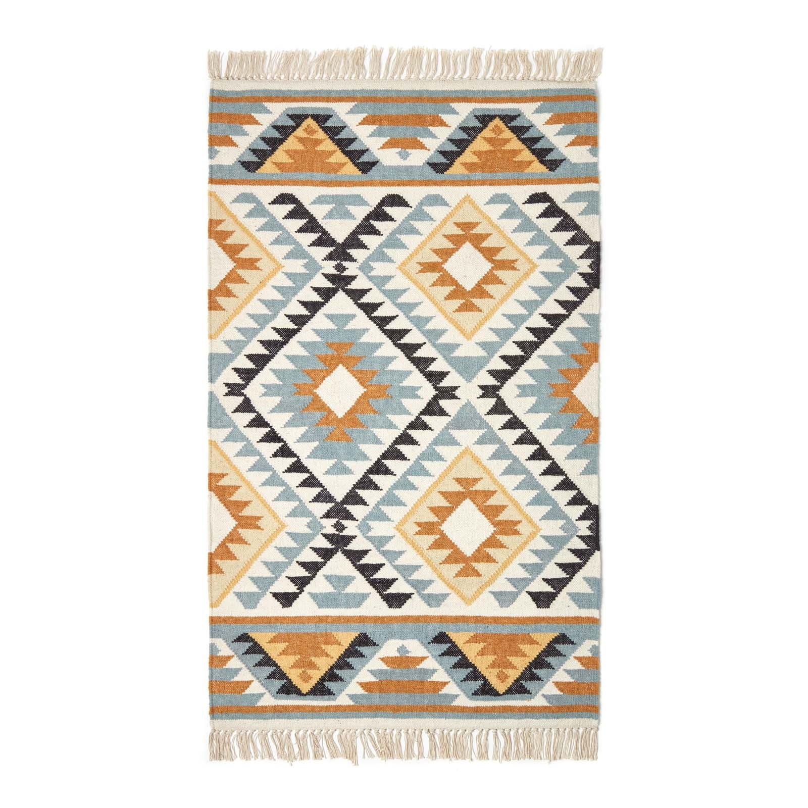 KELIM-TEPPICH Agra handgewebt 160/230 cm - Multicolor, Textil (160/230cm) - Homescapes