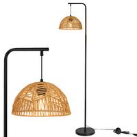 STEHLAMPE Arwenor 28/15/164 cm - Schwarz, Textil/Metall (28/15/164cm) - ZMH