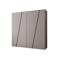 DREHTÜRENSCHRANK Zen 200 cm - Kaschmir/Goldfarben, Holzwerkstoff/Kunststoff (200/202/50cm) - MIRJAN24