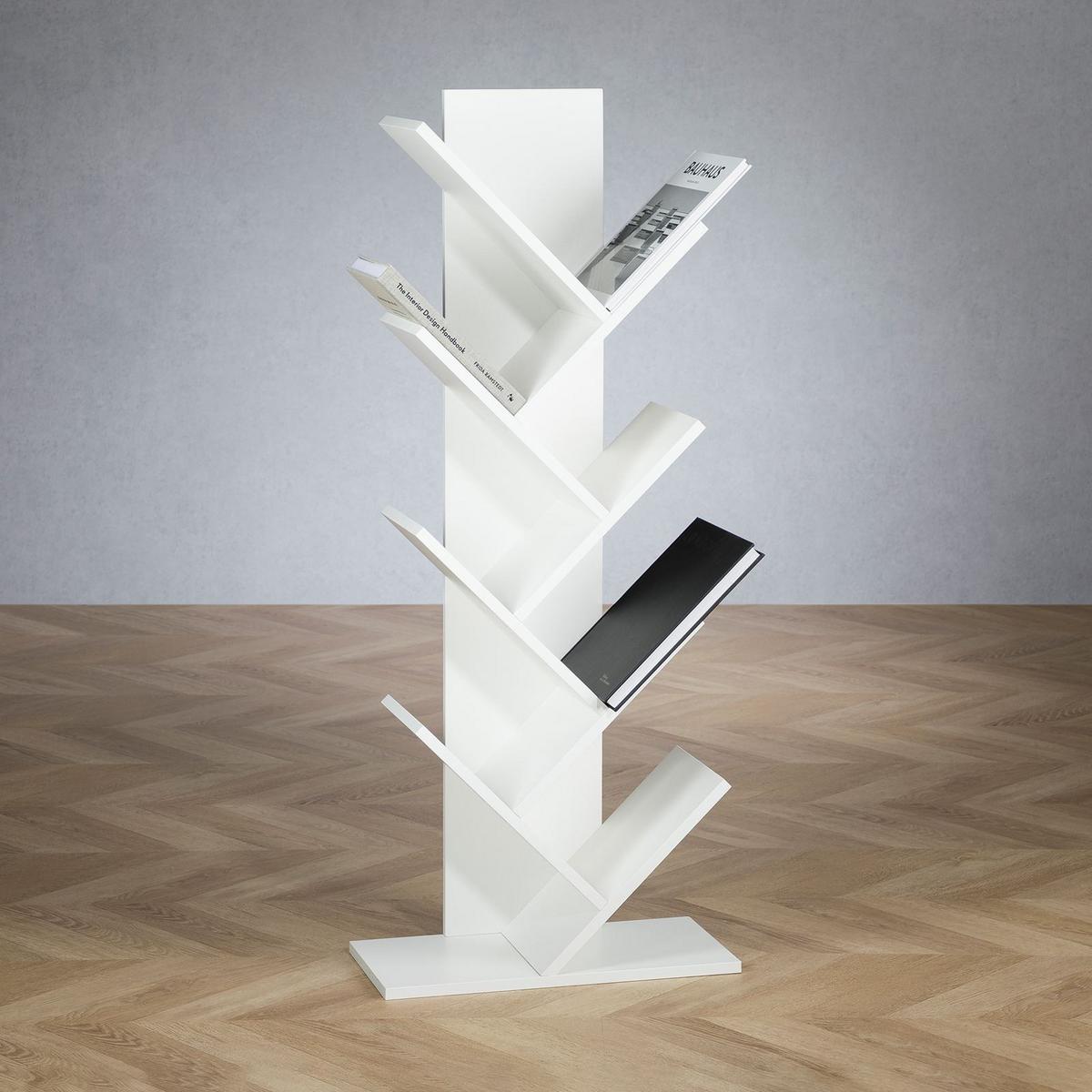 BÜCHERREGAL JULES weiß - Weiß, Holzwerkstoff (48/116/23cm) - IDIMEX