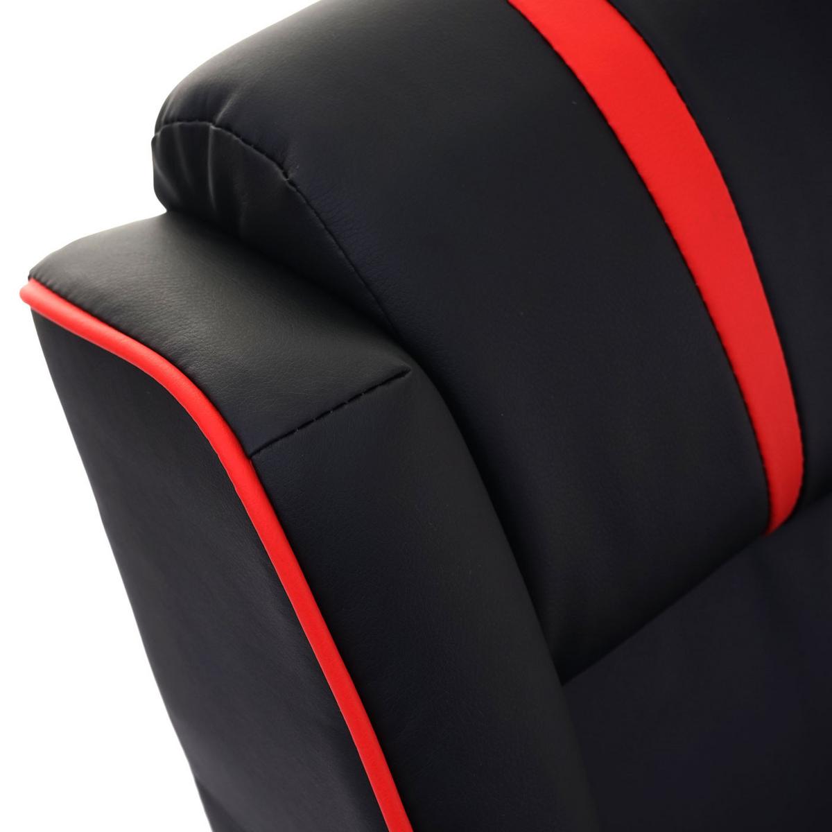 FERNSEHSESSEL Schwarz, Rot - Rot/Schwarz, Textil (66/105/85cm) - MCW