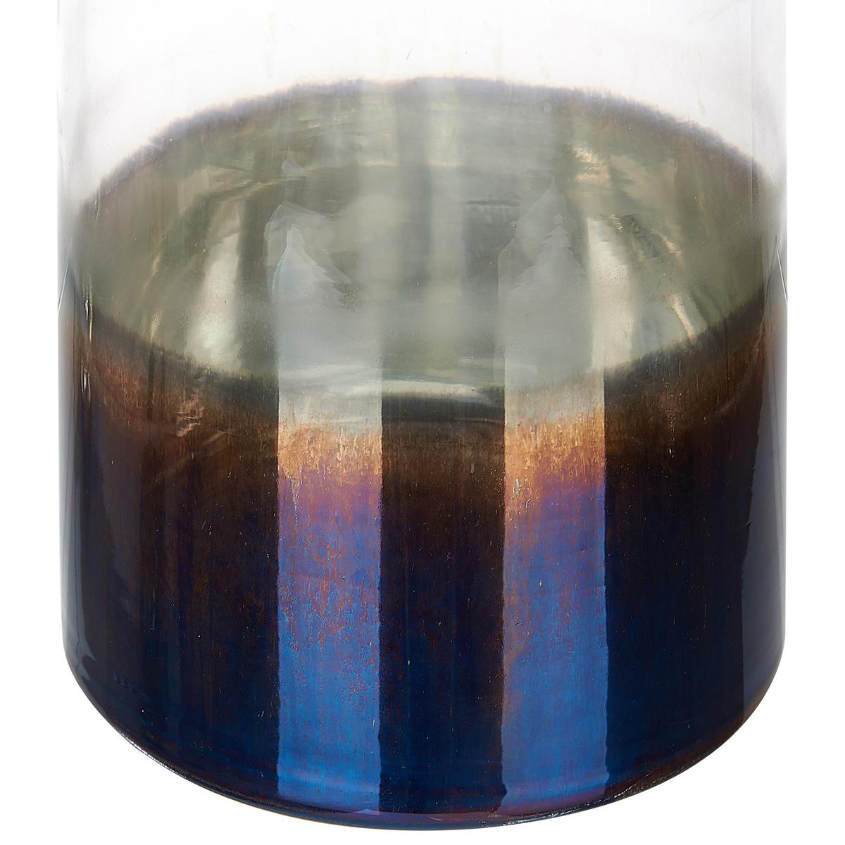 BLUMENVASE Glas bunt Bhature - Multicolor, Glas (27cm) - Beliani