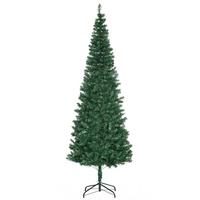 WEIHNACHTSBAUM Christbaum Kunsttanne Tannenbaum mit Beere Metallfuß PET - Grün, Kunststoff (210cm) - HOMCOM