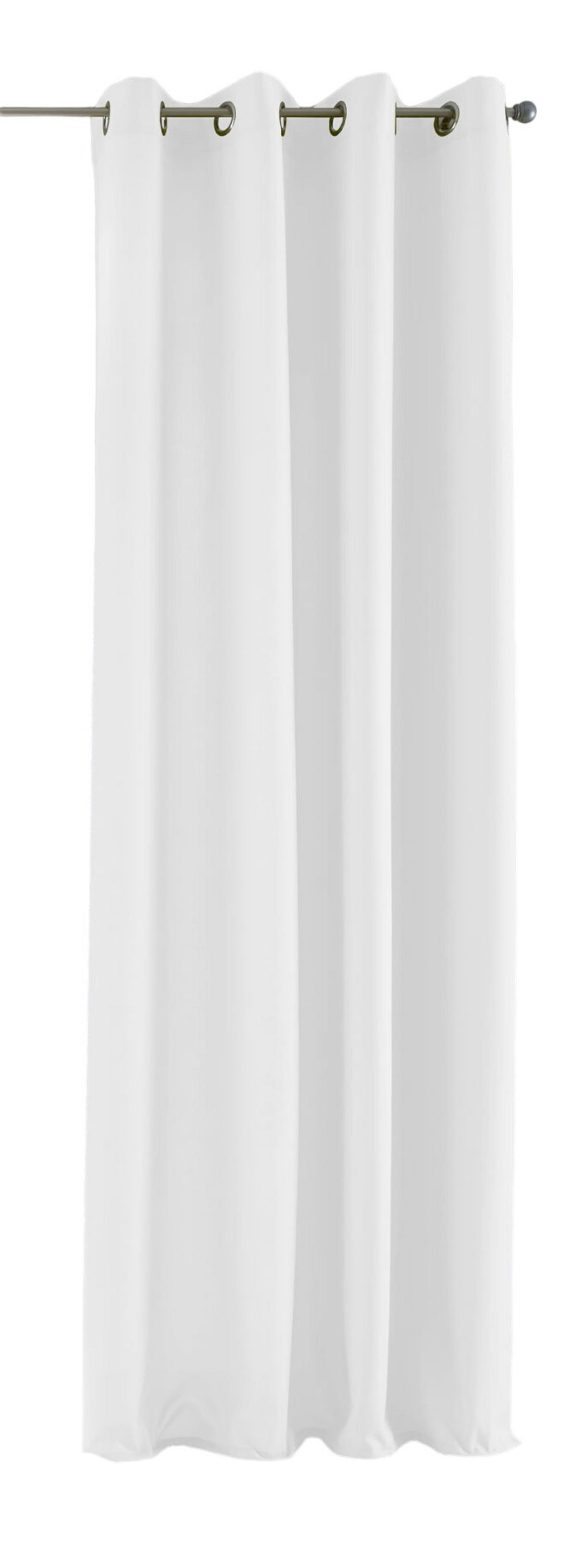 VORHANG PALERMO HxB 225x140 cm Weiß - Weiß, Textil (140/225/1cm) - Gardinenbox