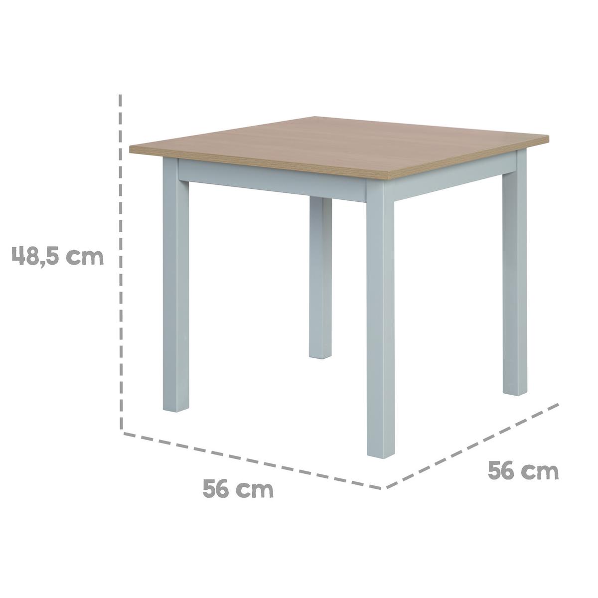 KINDERSITZGRUPPE Woody - Taupe/Sonoma Eiche, Holzwerkstoff (56/49/56cm) - Roba