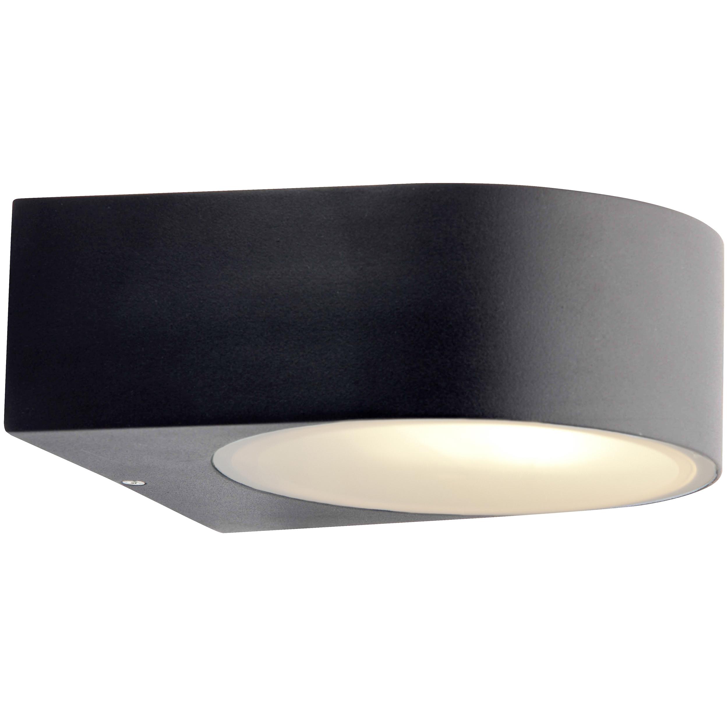 AUSSENWANDLEUCHTE Tyler Schwarz 19/17/7 cm - Schwarz, Metall (17/7/19cm) - Brilliant