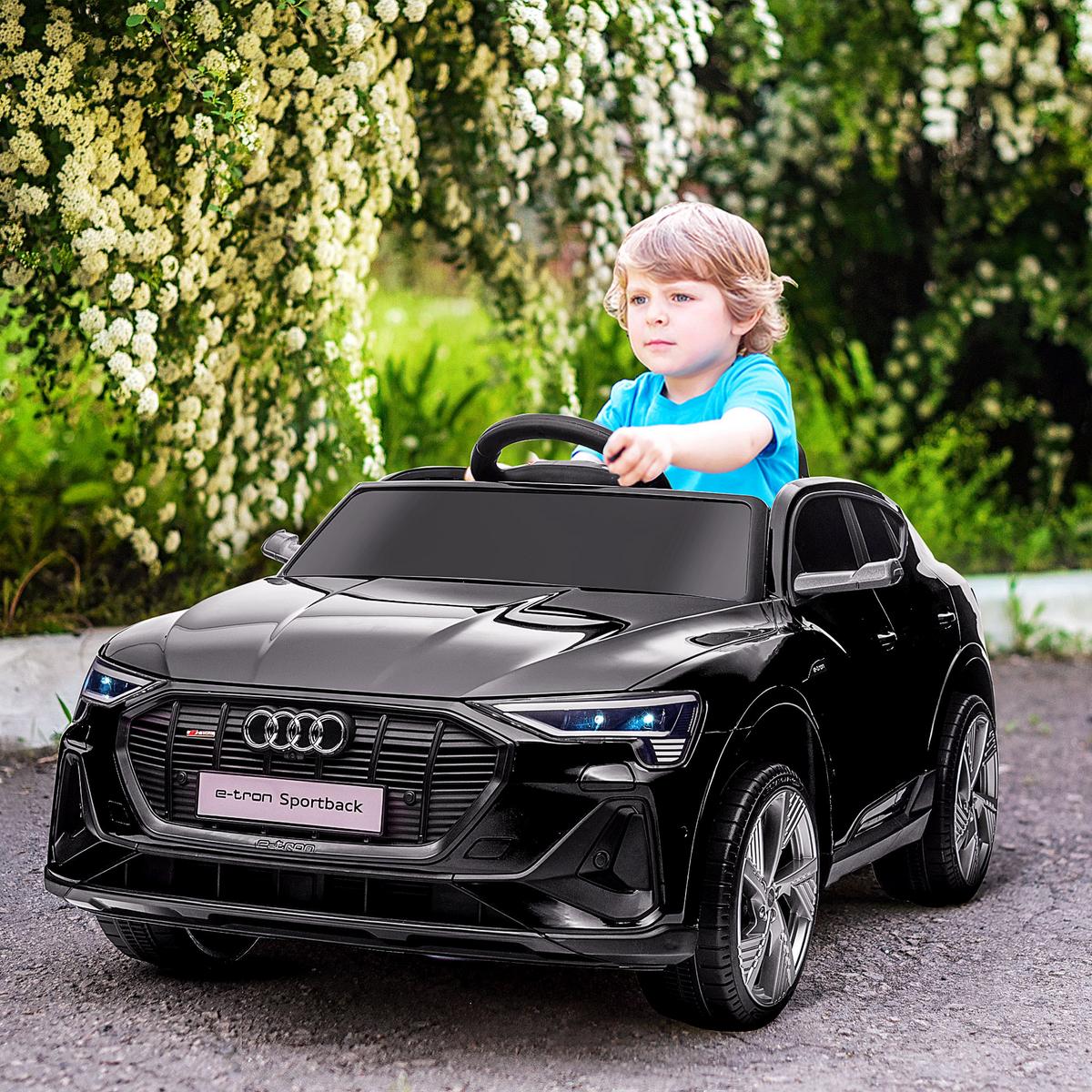 KINDERFAHRZEUG Elektroauto Elektro Kinderauto für kinder ab 3 Jahre Schwarz - Schwarz, Metall (108/60/47cm) - HOMCOM