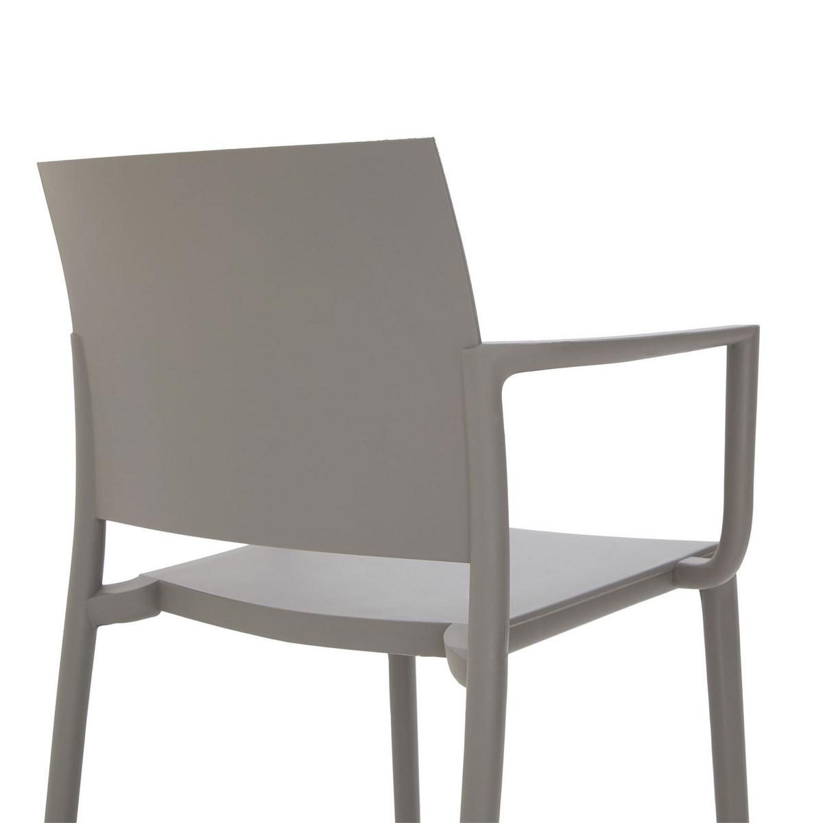 GARTENSTÜHLE TERRA 4er-Set grau - Grau, Textil (58/82/52cm) - IDIMEX