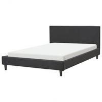 POLSTERBETT 140/200cm Schwarz Fitou - Schwarz, Textil (140/200cm) - Beliani