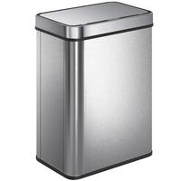 SENSOR-MÜLLEIMER Edelstahl Silber - Silberfarben, Metall (27/54/39cm) - HOMCOM