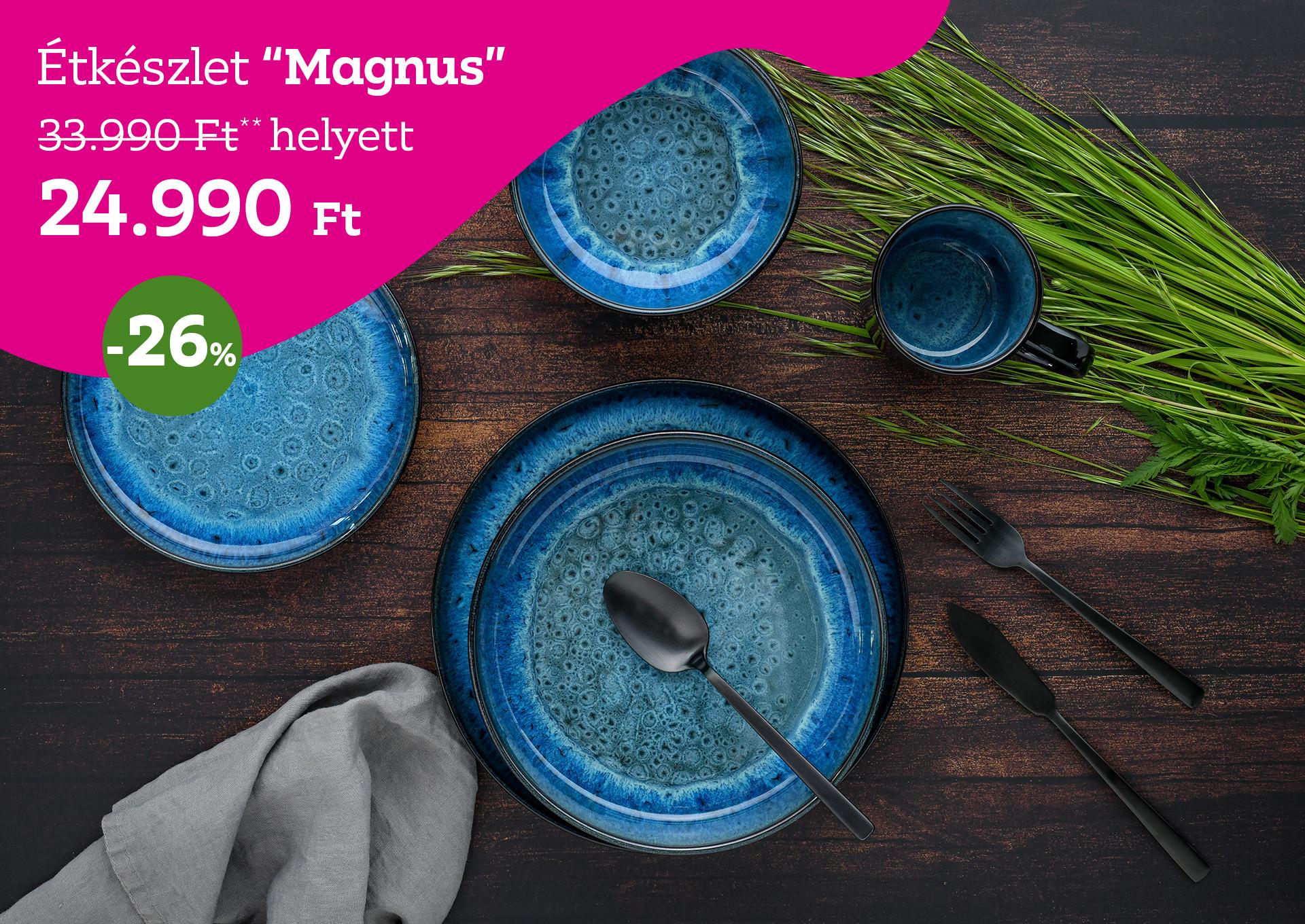 Étkészlet MAGNUS 33990 Forint helyett 24990 Forint, kedvezmény mértéke 26%