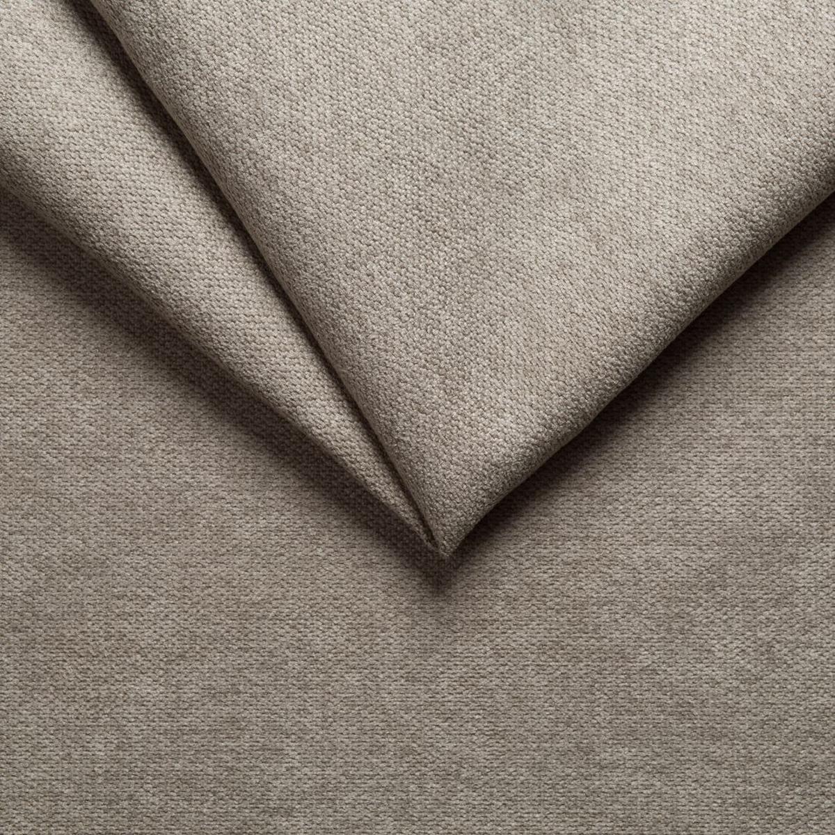 HOCKER Mario Dunkelbeige Microfaser - Beige/Naturfarben, Buchenholz/Textil (95/51/63cm) - S-Style Möbel