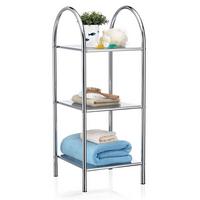 BADREGAL PLAYA chrom - Chromfarben, Metall (34/86/37cm) - CARO-Möbel
