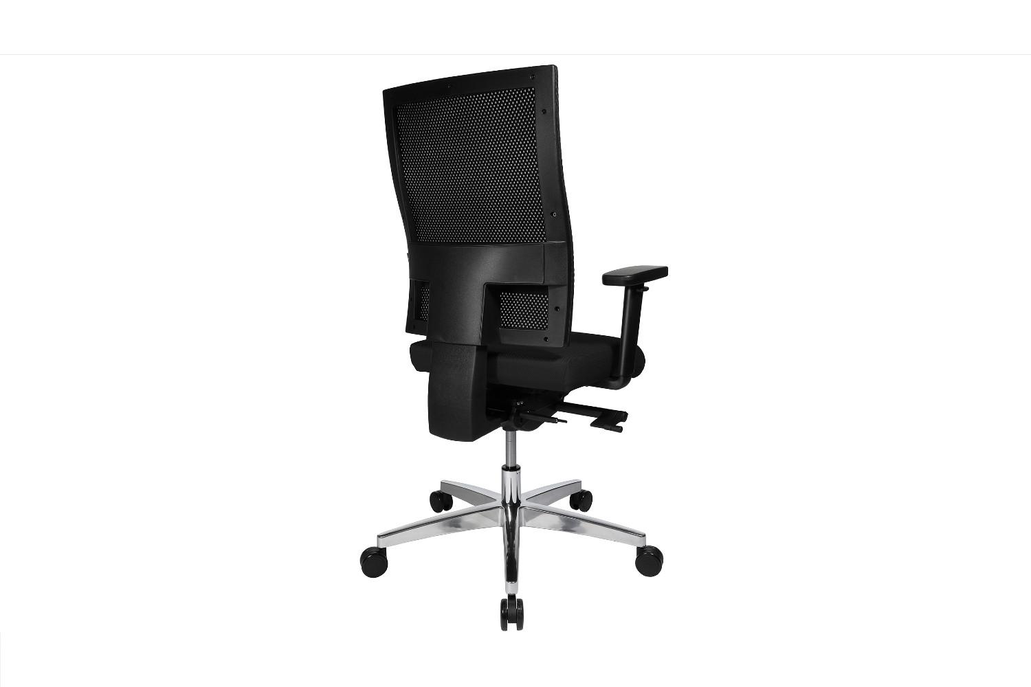 BÜROSTUHL TOBI Schwarz Kunststoff Höhenverstellbar - Silberfarben/Schwarz, Kunststoff/Metall (70/101/70cm) - KAWOLA