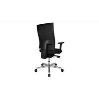 BÜROSTUHL TOBI Schwarz Kunststoff Höhenverstellbar - Silberfarben/Schwarz, Kunststoff/Metall (70/101/70cm) - KAWOLA