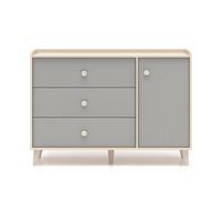 KINDERKOMMODE Alycia Beige - Grau - Holzeffekt - Grau, Holz (120/85/40cm) - Petits-meubles