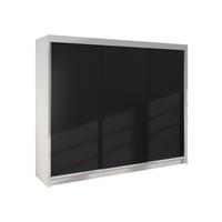 SCHWEBETÜRENSCHRANK Derby II - Klar, Holzwerkstoff/Metall (200/215/58cm) - MIRJAN24
