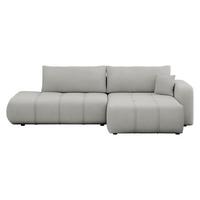 ECKSOFA Furyn O, Seite: Rechts - Schwarz/Grau, Holzwerkstoff/Kunststoff (262/145cm) - MIRJAN24