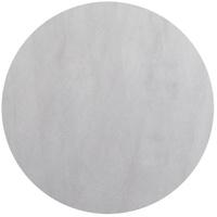 TEPPICH Kurzflor Waschbar LECH in Silber, einfarbig, Ø 120 cm - Silberfarben, Textil (120/120cm) - KADIMA DESIGN