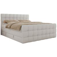 BOXSPRINGBETT ALTIVO KING DUO 140/200 - Weiß Kunstleder - H4 - Weiß, Textil (140/200cm) - MKS