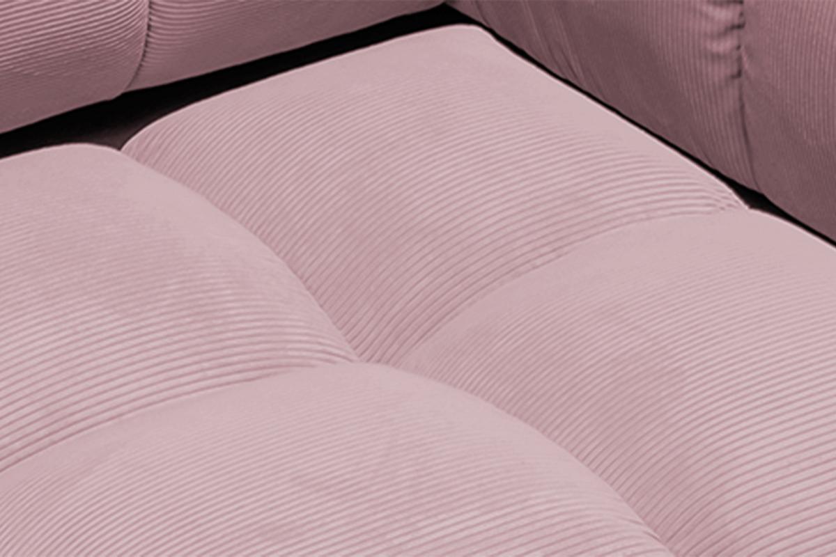 DREHSESSEL VIVIEN Pink Cord Drehbar (360°) - Pink/Schwarz, Kunststoff/Textil (112/85/108cm) - KAWOLA