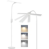 LED STEHLAMPE Glanzar 44/22/158 cm - Weiß, Metall (44/22/158cm) - ZMH