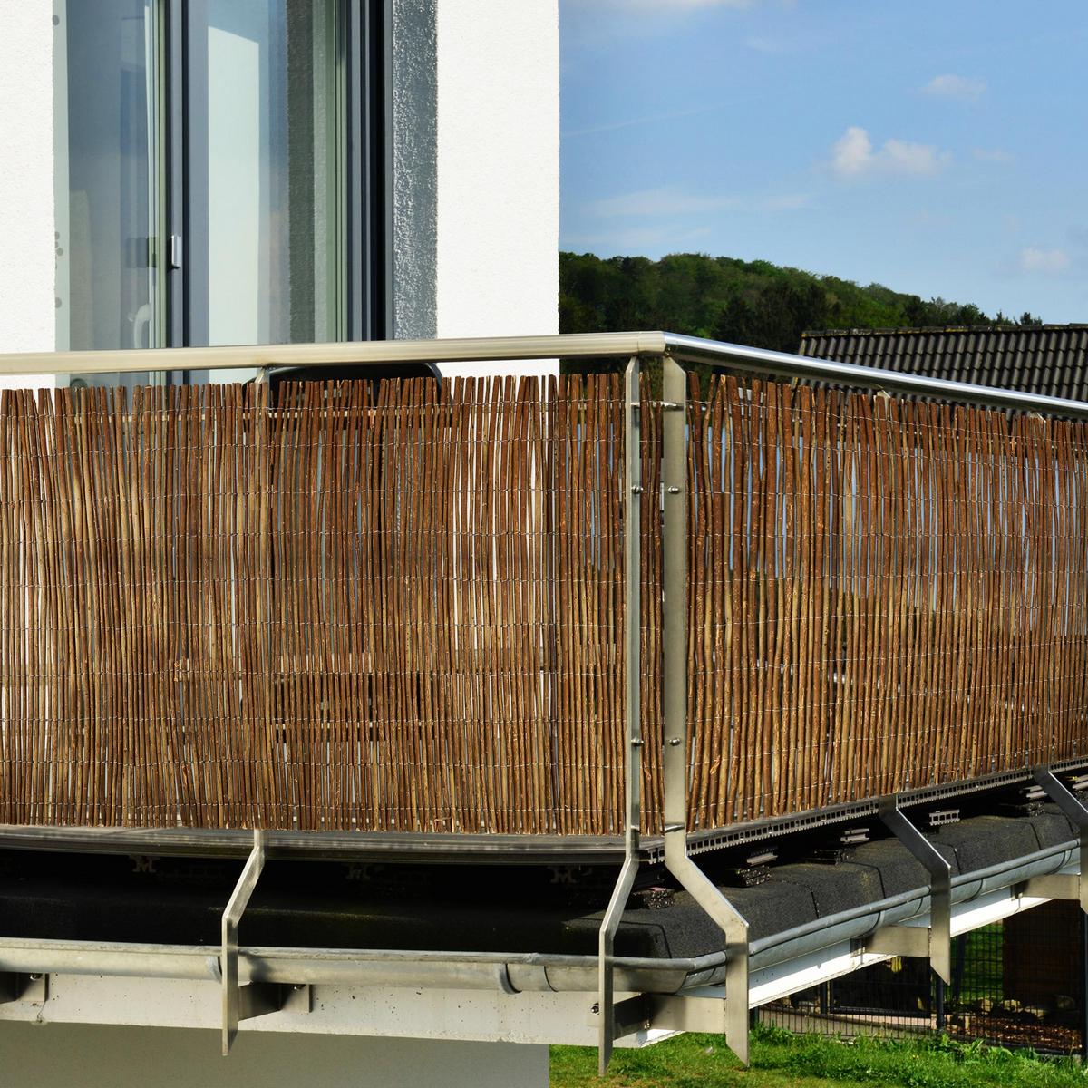 SICHTSCHUTZZAUN SolVision W79 500/120 cm Weide - Naturfarben, Kunststoff (500/120cm) - Sol Royal