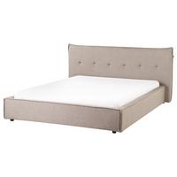 WASSERBETT 160x200 cm Beige Lestre - Taupe, Textil (160/200cm) - Beliani