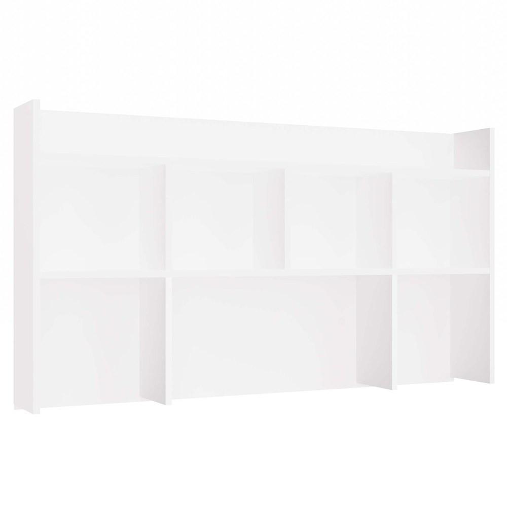 SCHREIBTISCHREGAL Weiß 128/70/18 - Weiß, Holzwerkstoff (128/70/18cm) - RAUMHIRSCH FURNITURE