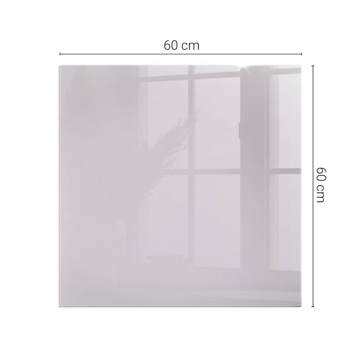 GLASPLATTE für Kamin 60x60 cm - Lila, Glas (60/60/0.4cm) - TULUP