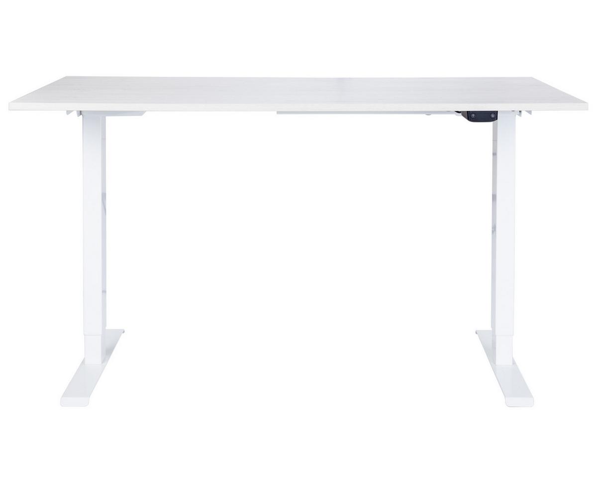 SCHREIBTISCH Mathea elektrisch höhenverstellbar - Eichefarben/Weiß, Holzwerkstoff/Metall (70/140/120cm) - arthur berndt