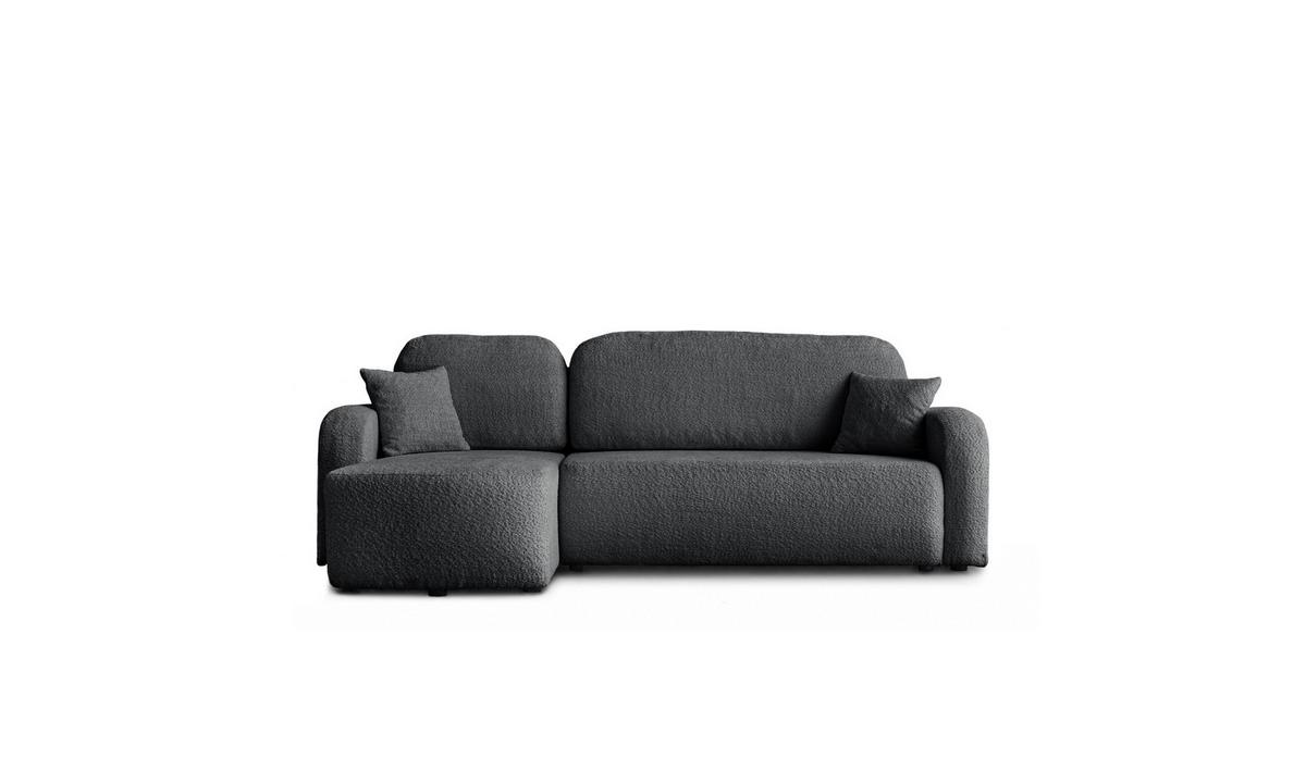 ECKSOFA PALOMA L 235/155/85 cm Coral 80 - Anthrazit, Textil (235/155cm) - Lookway