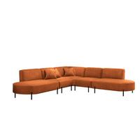 ECKSOFA Valencia - Rot, Holzwerkstoff/Textil (303/303cm) - Fun Möbel