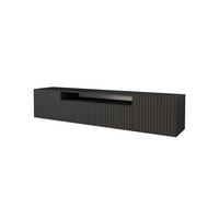 LOWBOARD KITO-W 200x40x41 cm - Schwarz - Schwarz, Holzwerkstoff (200/40/41cm) - ALTDECOR