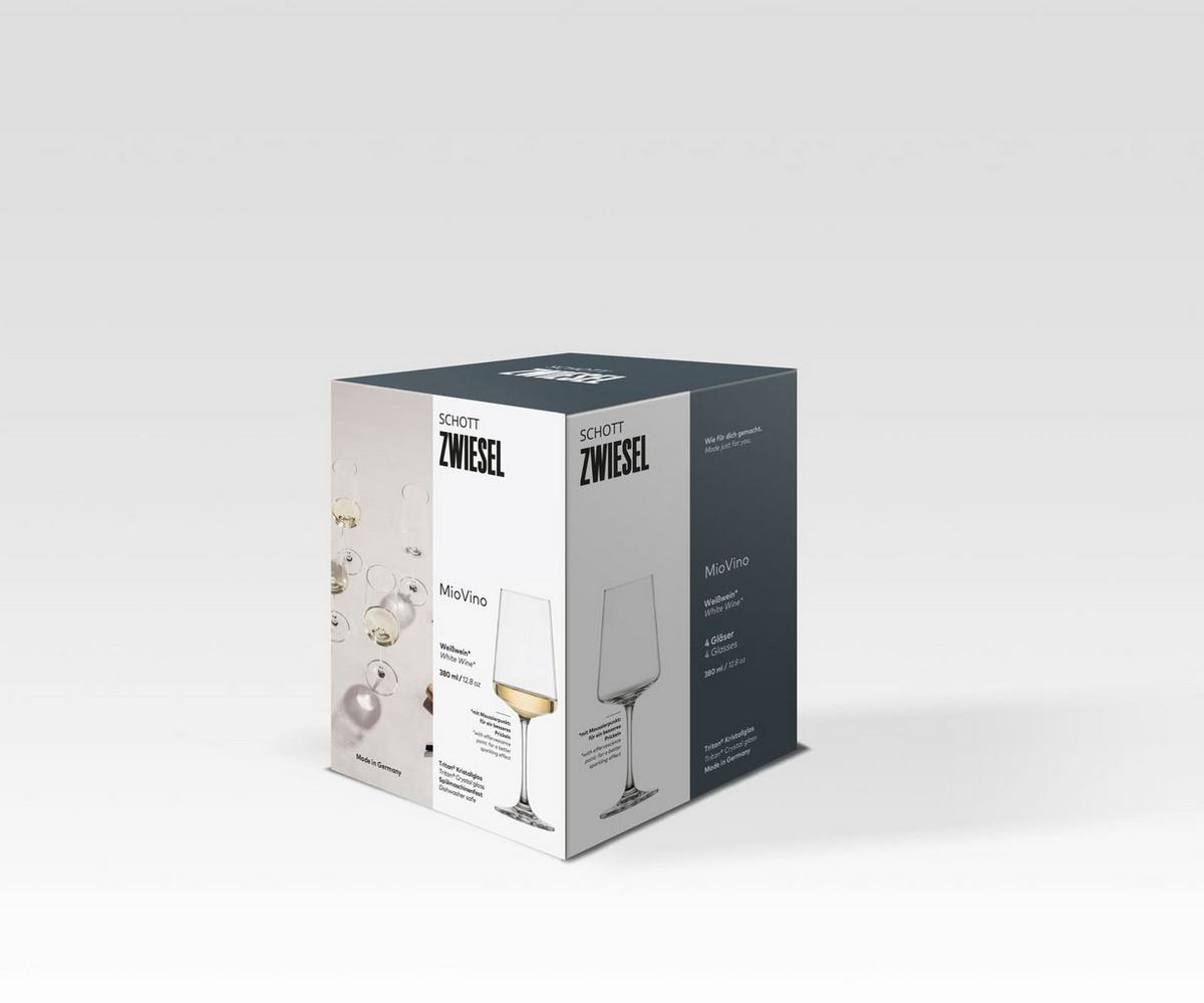 WEISSWEINGLÄSER MioVino transparent 380 ml 4er Set - Transparent, Glas (0.38L) - Schott Zwiesel