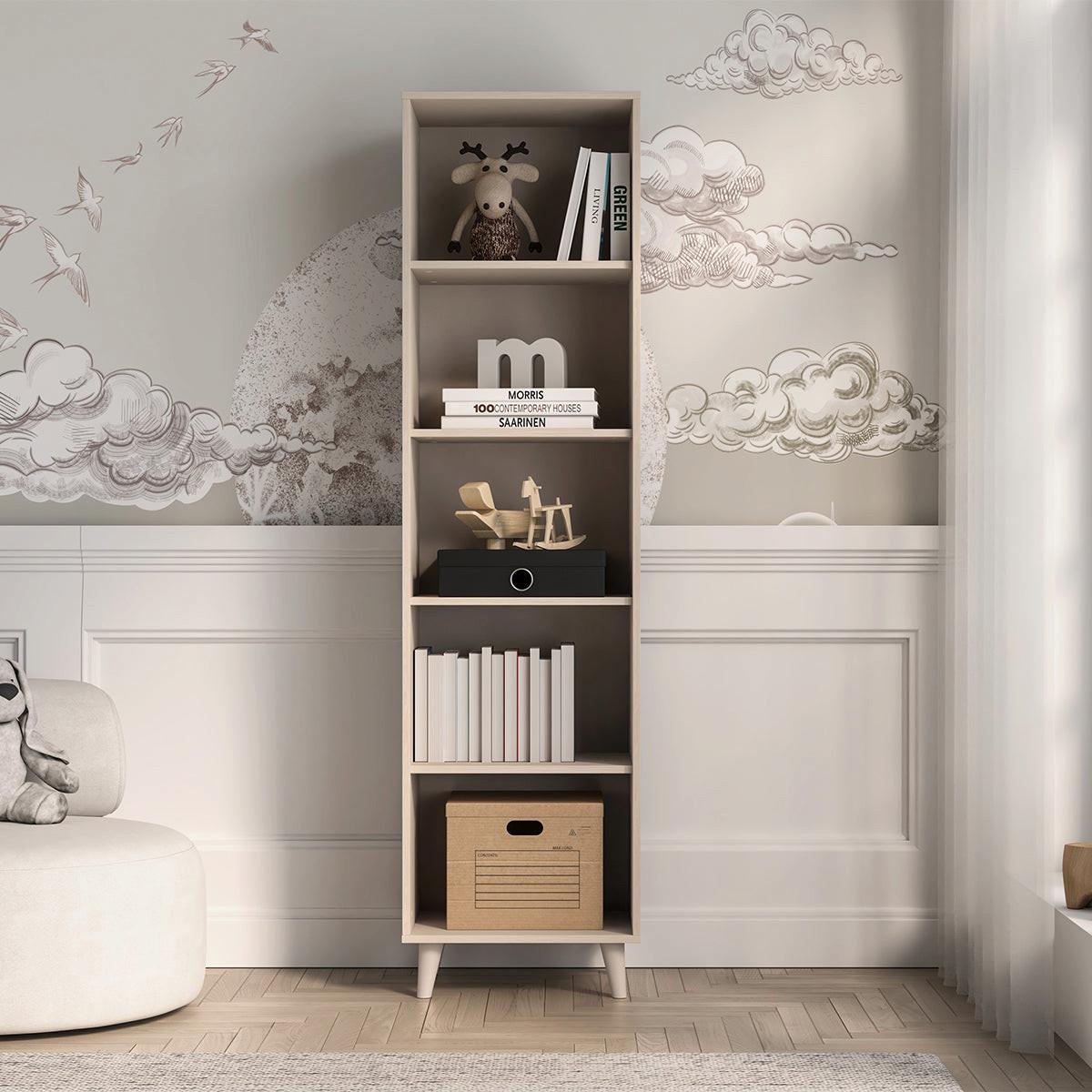 BÜCHERREGAL Alycia Beige - Holzeffekt - Braun, Holz (50/190/40cm) - Petits-meubles