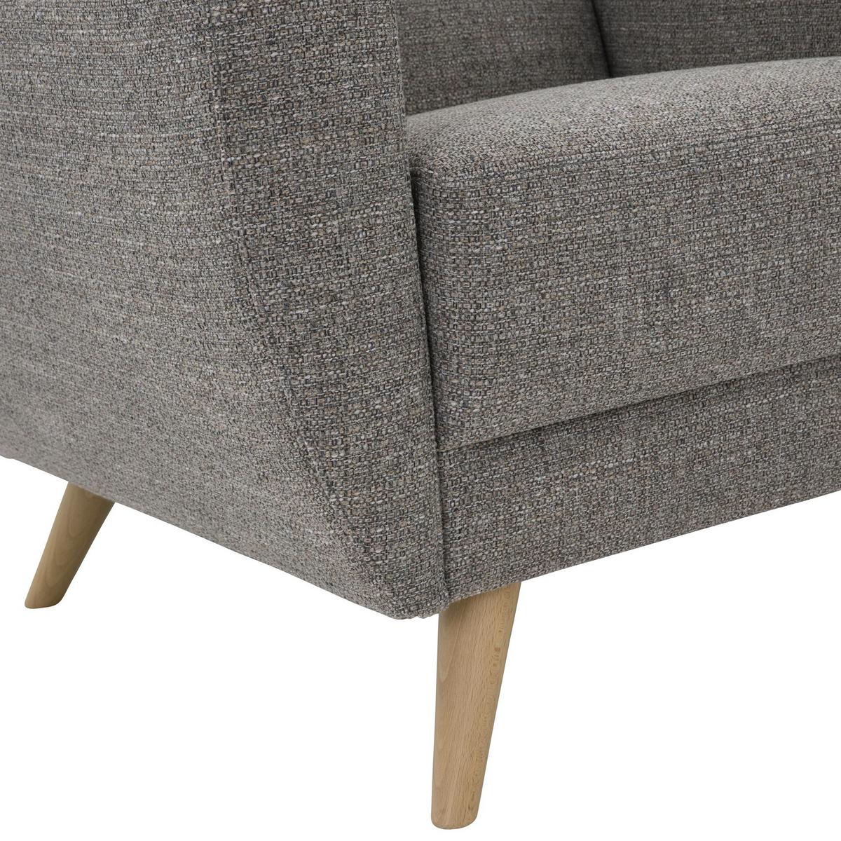POLSTERSESSEL Kazdoia Flachgewebe grau - Grau, Kunststoff (82/85/83cm) - 58aufmkessel