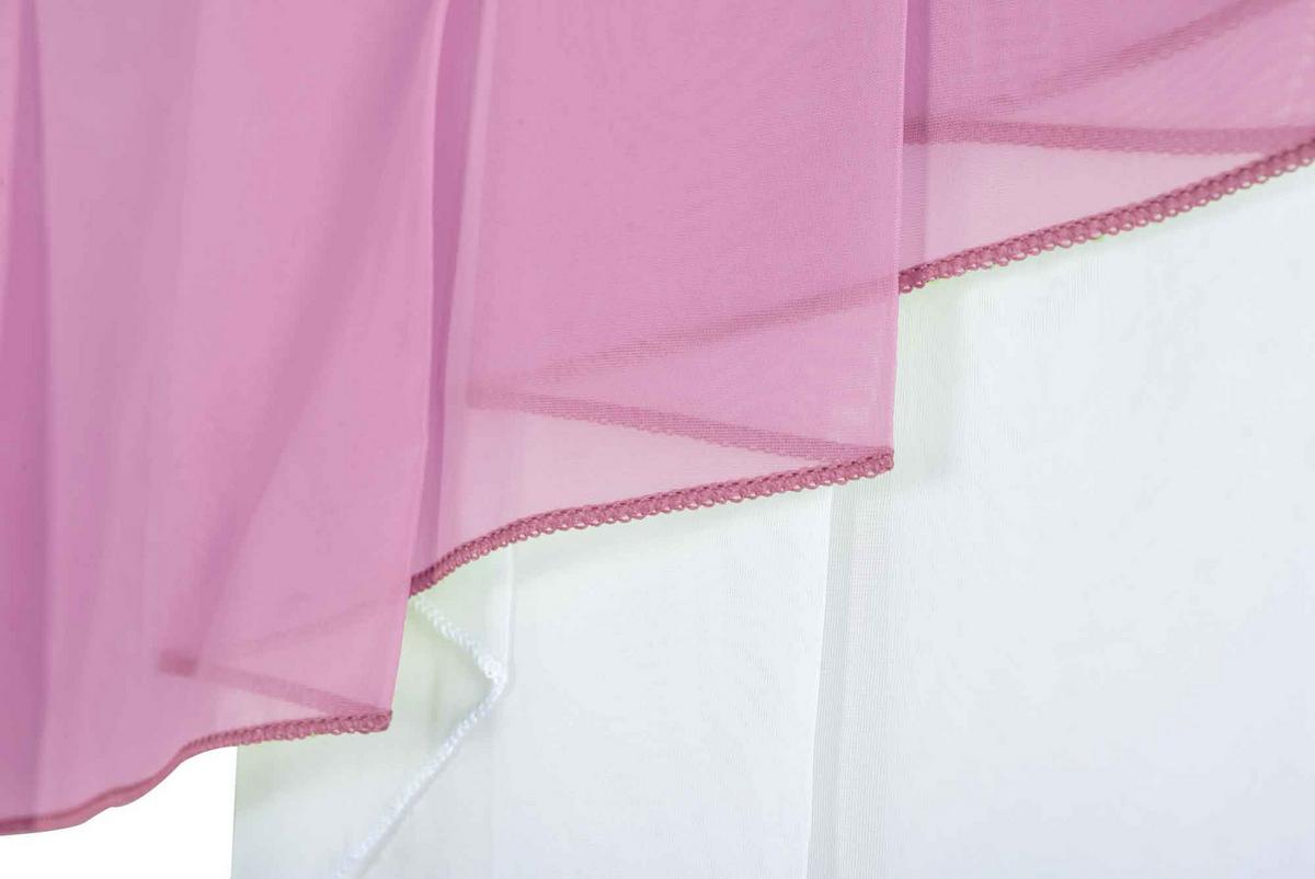 SCHEIBENGARDINE MEIßEN 100x100 cm Rosa - Rosa, Textil (100/100cm) - Gardinenbox