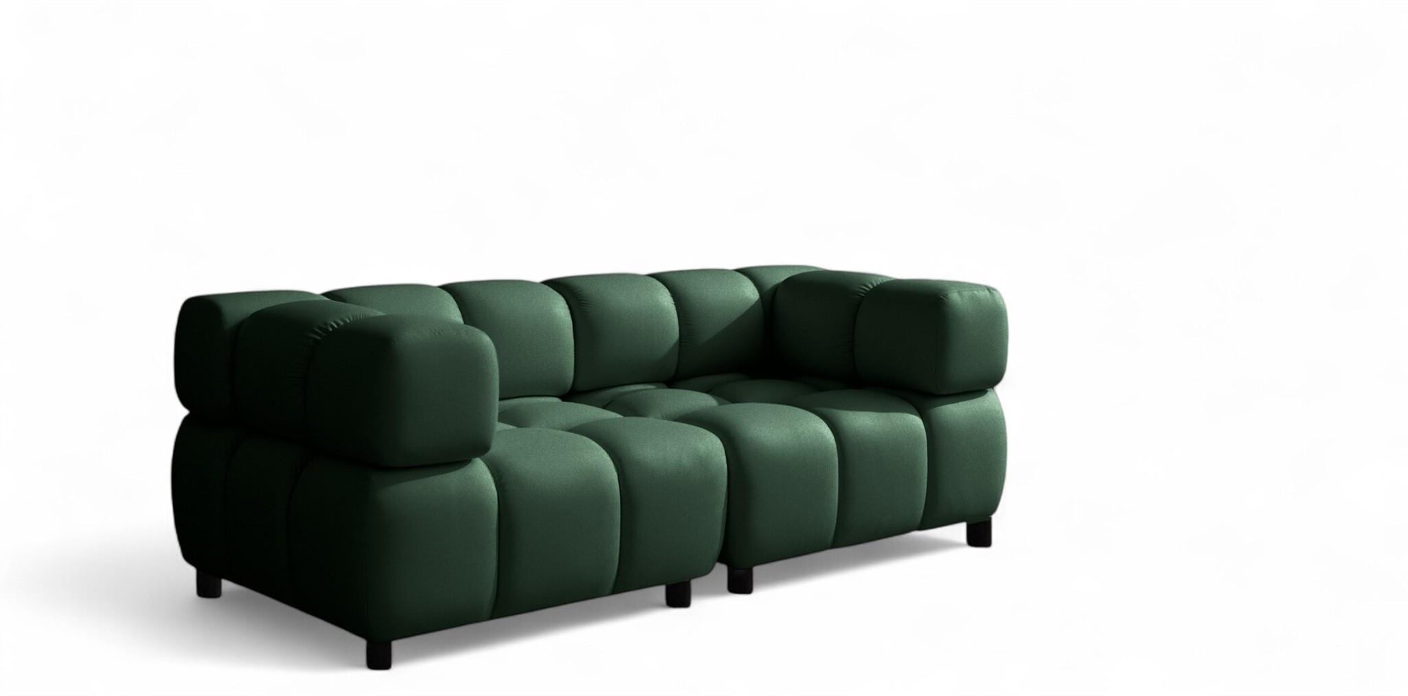 SOFA 2-sitzer Flow - Grün, Holzwerkstoff/Textil (192/71/96cm) - Fun Möbel