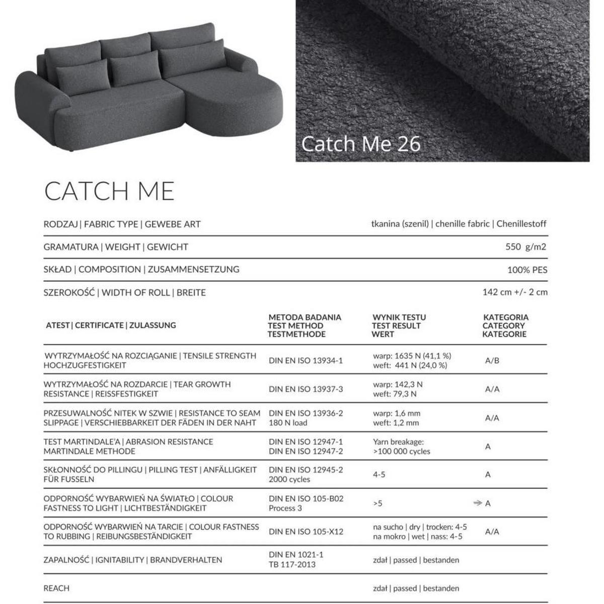 ECKSCHLAFSOFA Bari rechts dunkelgrau - Dunkelgrau/Schwarz, Textil (276/158cm) - Beautysofa