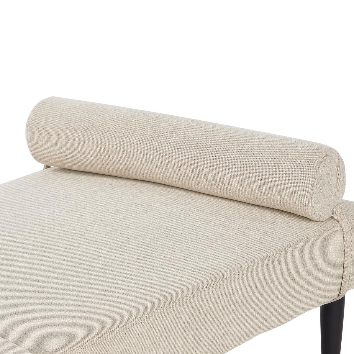 CHAISELONGUE Stoff Beige Mauriac - Beige, Textil (74/40/180cm) - Beliani