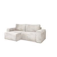 ECKSOFA Schlafsofa Madlen - Weiß, Holzwerkstoff/Textil (248/140cm) - Fun Möbel