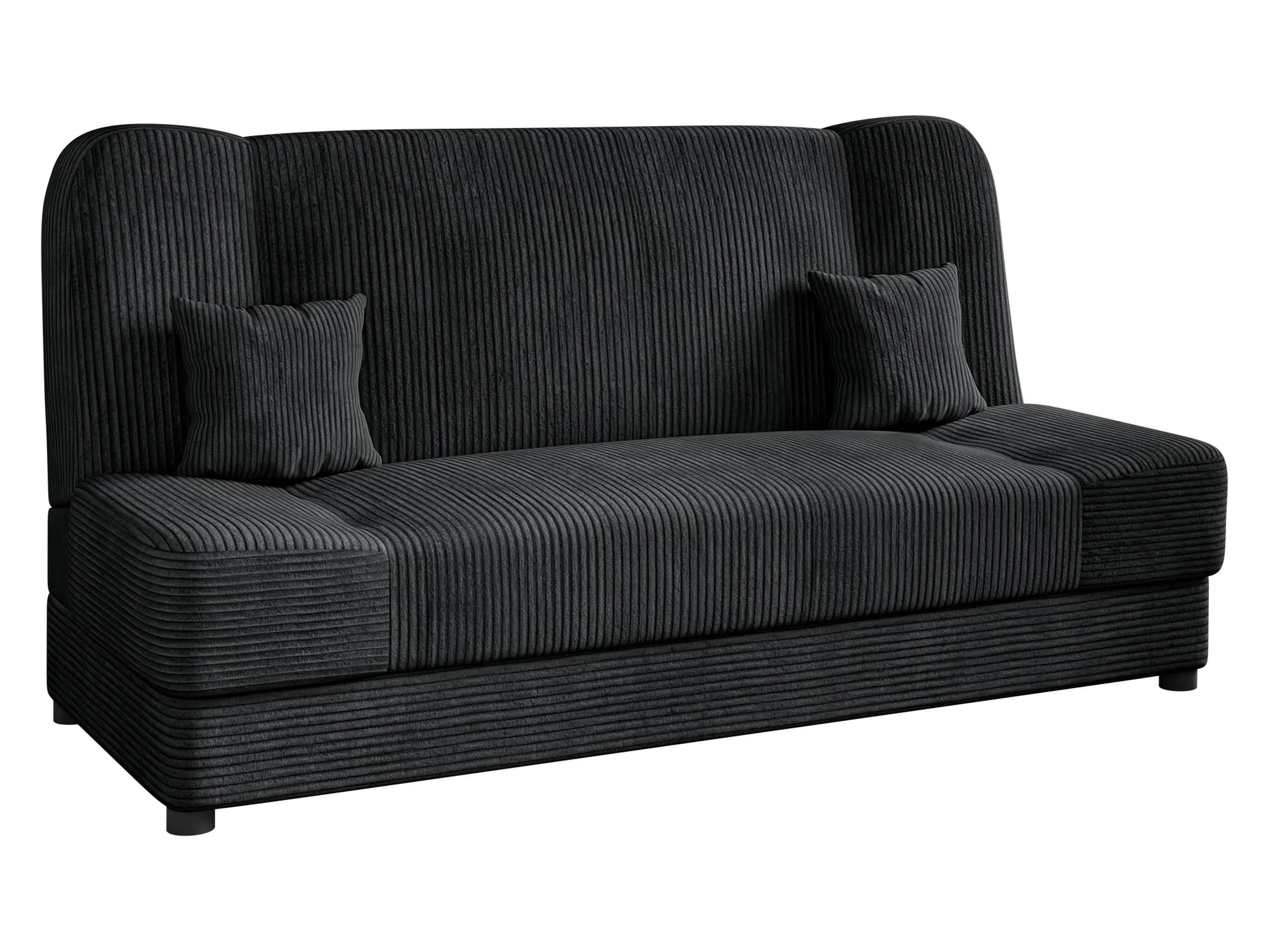 SCHLAFSOFA Jonas Cord - Dunkelgrau, Holz/Textil (195/86/87cm) - MIRJAN24