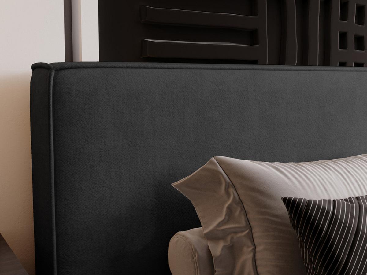POLSTERBETT Monaco 200x200 Graphit - Dunkelgrau, Textil (200/200cm) - Graingold