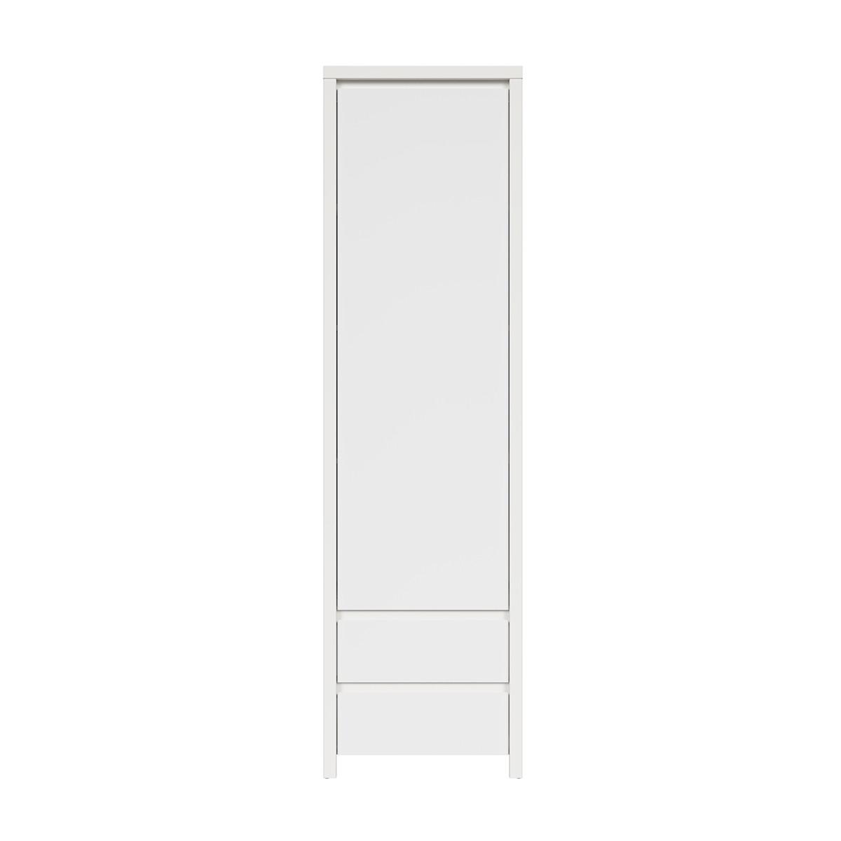 SCHRANK 1 Tür Soren Weiß matt - Weiß, Holzwerkstoff (56/200.5/40.5cm) - Petits-meubles