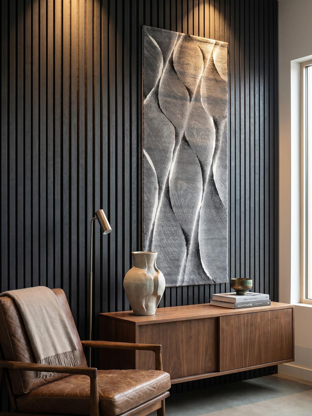 KURZFLORTEPPICH DRAU, mit Farbverlauf, Schwarz, 80 x 300 cm - Grau, Textil (300/80cm) - KADIMA DESIGN