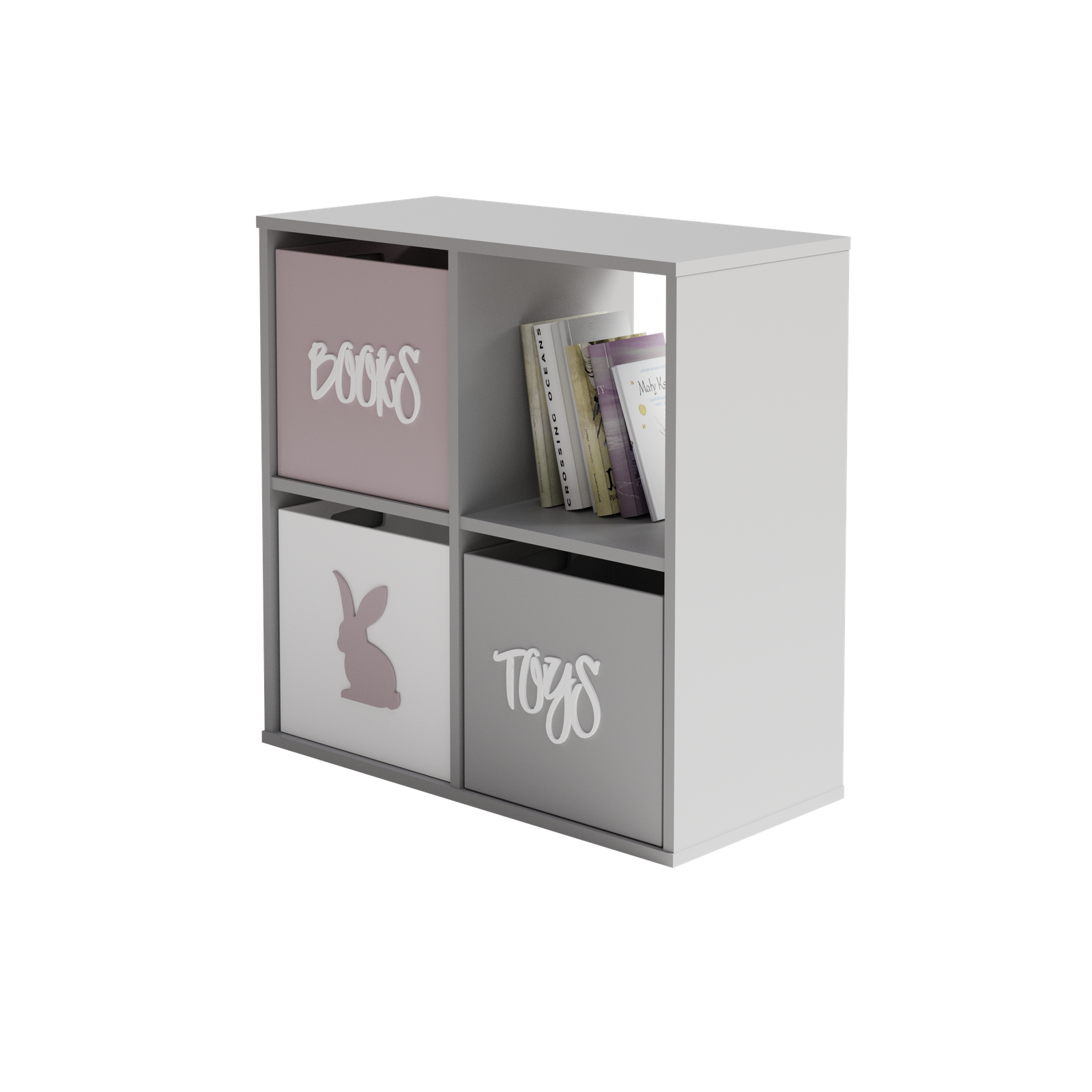 BÜCHERREGAL Loni - Weiß, Holzwerkstoff (80/80/38cm) - RAUMHIRSCH FURNITURE